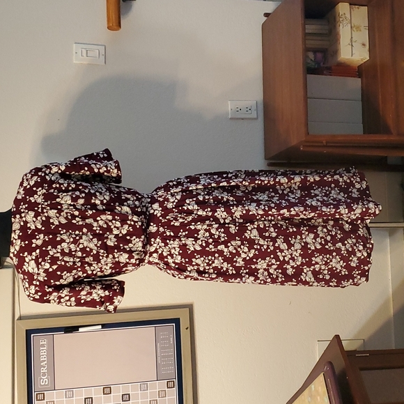 Classic Floral Tea Length Warren Z Dress - Picture 9 of 13